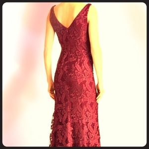 Sz 14 Exotic Ruby Lauren Ralph Lauren Evening Gown